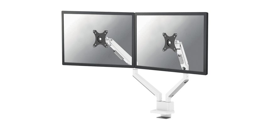 Neomounts DS70-250WH2 Support d'écran à fixer 17-32" - ressort à gaz - Topfix - arrêt 180°
