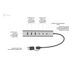 i-tec USB-C/USB-A Charging Metal HUB 7 port (3x USB-C, 4x USB-A)
