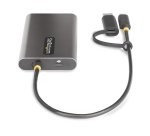 StarTech.com Adaptateur USB-C vers Double HDMI - USB-C ou A vers 2x HDMI - 4K 60Hz - 100W Power Delivery Pass-Through - Adaptateur Vidéo avec Câble Intégré de 30cm - Convertisseur USB-C vers HDMI pour PC Portable