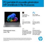 HP E0AS5EA laptop Copilot+ PC AMD Ryzen AI 7 350 40,6 cm (16") Écran tactile 2K 24 Go LPDDR5x-SDRAM 512 Go SSD Wi-Fi 7 (802.11be) Windows 11 Home Argent