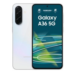 Samsung Galaxy A36 5G, Smartphone con Funzioni intelligenti, Display Super AMOLED 6.7”, 6GB RAM, 128GB, Camera 50MP, Batteria 5.000 mAh, IP67, Awesome White