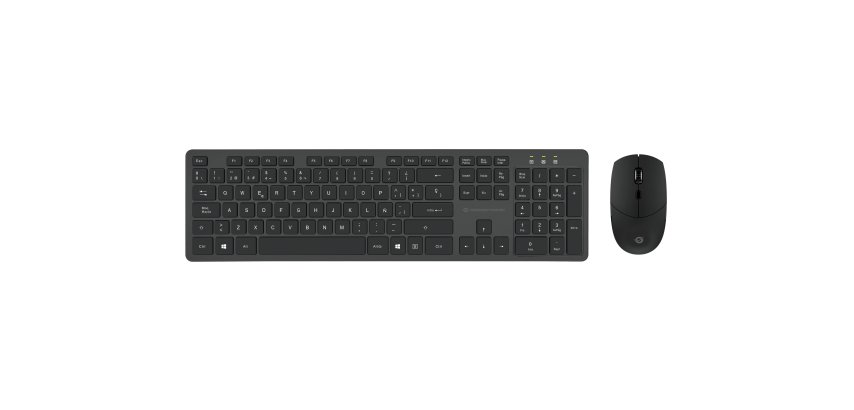Conceptronic ORAZIO01ES tastiera Mouse incluso Ufficio RF Wireless QWERTY Spagnolo Nero