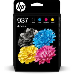 HP Confezione da 4 cartucce di inchiostro CMYK originali 937