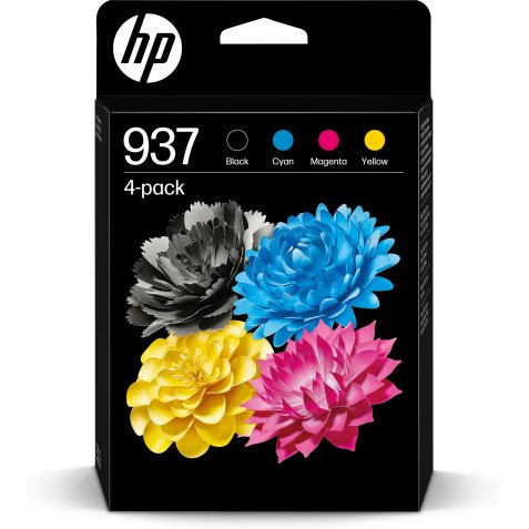 HP 937 4-Pack CMYK(4) Original Ink Cartridge