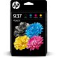 HP 937 Pack de 4 Cartouches d’encre authentiques CMJN