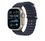 Apple 49mm Navy Ocean Band - Natural Titanium Finish