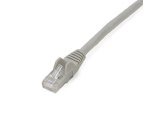 StarTech.com Câble réseau Cat6 Gigabit UTP sans crochet de 2m - Cordon Ethernet RJ45 anti-accroc - M/M - Gris