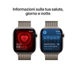 Apple Watch Series 10 Serie 10 GPS + Cellular 46mm Cassa in Titanio con Loop in maglia milanese - M/L