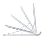 StarTech.com Foldable Laptop Riser Stand, Portable Height Adjustable Ergonomic Laptop Stand, Ventilated Aluminum Frame Supports 22lb (10Kg), Tilt/Raised/Angled Laptop/Tablet Stand, Collapsible Design