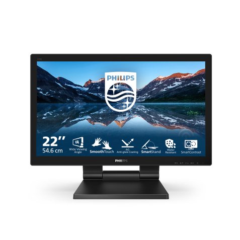 Philips B Line 222B9TA/00 LED display 54,6 cm (21.5") 1920 x 1080 Pixel Full HD LCD Touch screen Da tavolo Nero