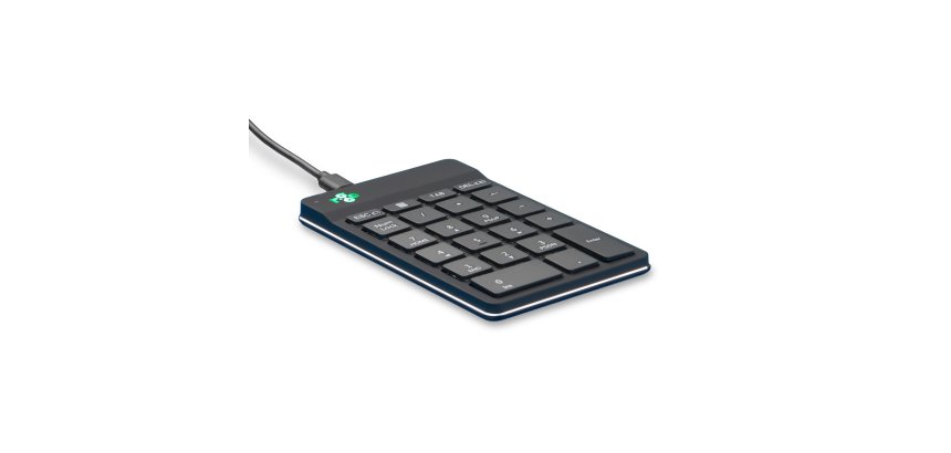 R-Go Tools Clavier R-Go Numpad Break, clavier numérique ergonomique avec logiciel de pause, filaire, noir