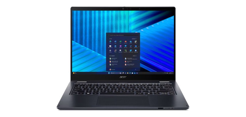Acer TravelMate TMP414RN-55-TCO-71X7 Intel Core Ultra 7 255U Hybrid (2-in-1) 35.6 cm (14") Touchscreen WUXGA 16 GB DDR5-SDRAM 1 TB SSD Wi-Fi 7 (802.11be) Windows 11 Pro Blue