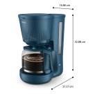 Cafetière filtre Philips HD7411/70 Serie 3000 1,25 L Bleu