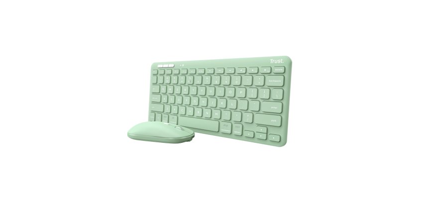 Trust Lyra tastiera Mouse incluso Universale RF senza fili + Bluetooth QWERTY Italiano Verde