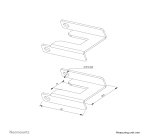 Neomounts ABL-875 Jeu de blocage de frein des roues pour les chariots (2 pcs)