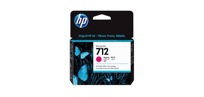 HP Cartouche d'encre DesignJet 712, magenta, 29 ml