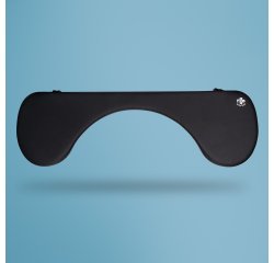 R-Go Tools Accoudoir R-Go, ergonomique, sym&eacute;trique, avec d&eacute;coupe abdominale, mousse souple, noir.