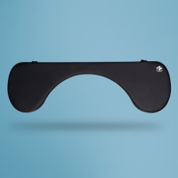 R-Go Tools Accoudoir R-Go, ergonomique, sym&eacute;trique, avec d&eacute;coupe abdominale, mousse souple, noir.