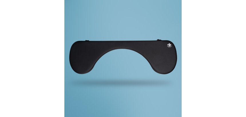 R-Go Tools Accoudoir R-Go, ergonomique, symétrique, avec découpe abdominale, mousse souple, noir.