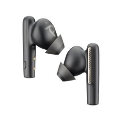 POLY Écouteurs noir charbon Voyager Free 60 UC M +adaptateur USB-C BT700 + étui de charge de base