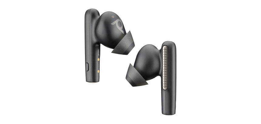 HP Poly Intrauriculares Poly Voyager Free 60+ UC color Negro Carbono +Adaptador USB_C BT700 +Estuche de carga con pantalla táctil