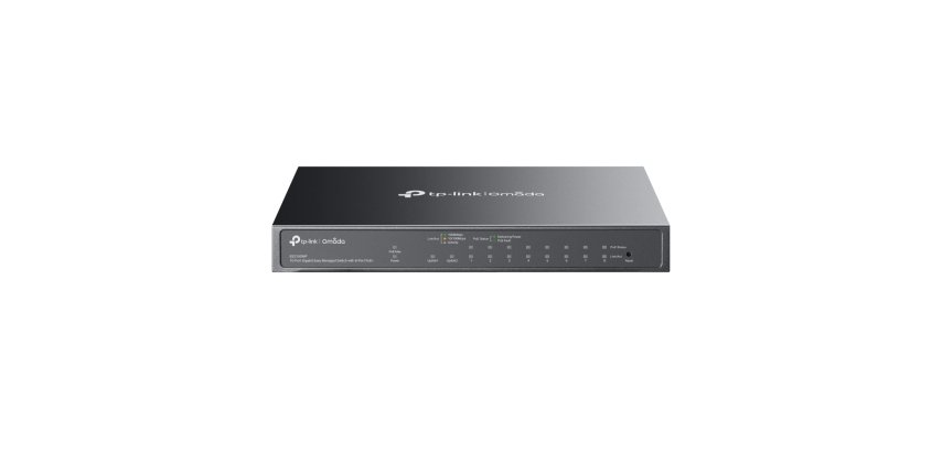 TP-Link Omada ES210GMP commutateur réseau Géré Gigabit Ethernet (10/100/1000) Connexion Ethernet, supportant l'alimentation via ce port (PoE) Noir