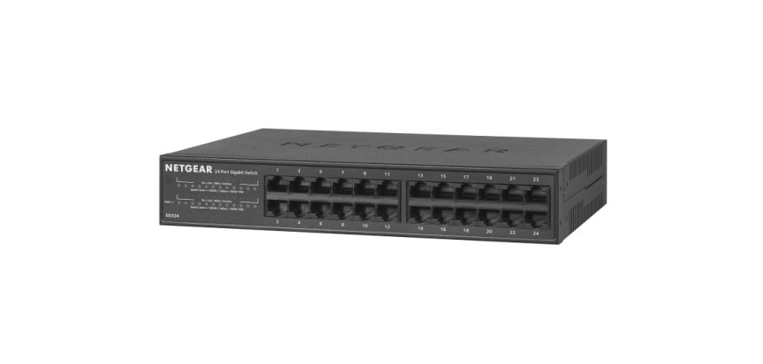 NETGEAR GS324 Non-géré Gigabit Ethernet (10/100/1000) Noir