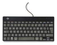 R-Go Tools Teclado ergonómico R-Go Compact Break, teclado compacto con software de pausa, QWERTY (ES), cableado, negro