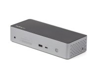 StarTech.com Dock USB-C pour 4 Écrans - Mini Dock avec Hub USB-C HDMI avec 1x USB Type-C & 3x USB-A, Ethernet, Audio - Mini Docking Station USB-C HDMI DisplayPort - Station d'Accueil Universelle USB-C