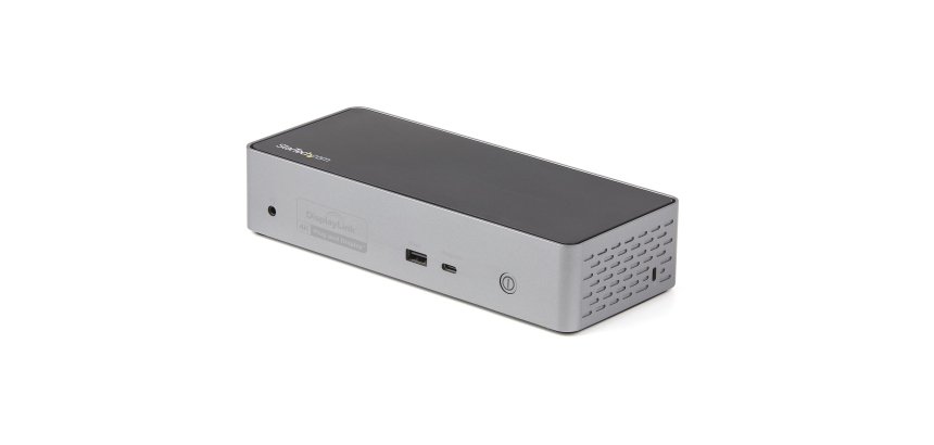 StarTech.com Dock USB-C pour 4 Écrans - Mini Dock avec Hub USB-C HDMI avec 1x USB Type-C & 3x USB-A, Ethernet, Audio - Mini Docking Station USB-C HDMI DisplayPort - Station d'Accueil Universelle USB-C