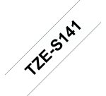 Brother TZE-S141 Casete de cinta laminada original Negro sobre transparente, 18 mm x 8 m