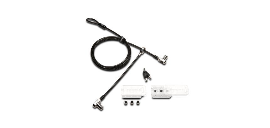 Kensington Universal 3-in-1 Keyed Cable Lock - Twin Lockheads - security cable lock