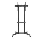 AISENS Soporte De Suelo Eco Con Rueda, Bandeja Para DVD Para Monitor/TV 45kg De 37-70, Negro