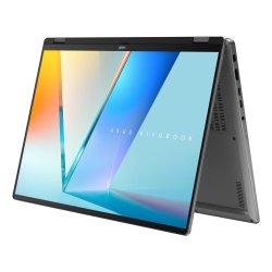 ASUS Vivobook 16 Flip TP3607SH-FLIP-RJ053X Intel Core Ultra 7 258V Hybride (2-en-1) 40,6 cm (16") Écran tactile 3K 32 Go LPDDR5x-SDRAM 1 To SSD NVIDIA GeForce RTX 5050 Wi-Fi 7 (802.11be) Windows 11 Pro Noir, Gris