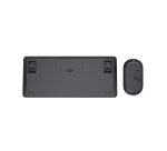 Trust Lyra clavier Souris incluse Bureau RF sans fil + Bluetooth AZERTY Français Noir