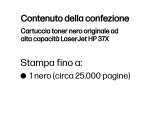 HP Cartuccia toner nero originale ad alta capacità LaserJet 37X