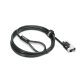 Lenovo 4XE1F30278 cable antirrobo Negro 1,8 m