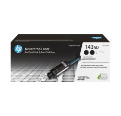 HP Kit ricarica toner nero originale Neverstop 143AD, dual-pack