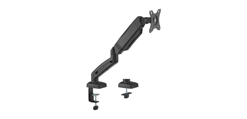 AISENS Soporte De Mesa Pro Contrapeso Giratorio E Inclinable Para Monitor/TV 9kg (3 Pivotes, 1 Brazo) De 17-32, Negro