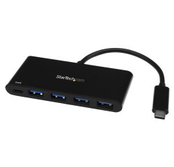 StarTech.com Hub USB-C à 4 ports avec Power Delivery - USB-C vers 4x USB-A - USB 3.0 - 5Gbps