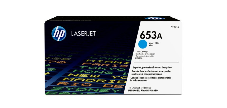 HP 653A toner cyan authentique LaserJet