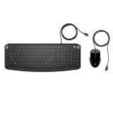 HP Pavilion KEYBOARD AND MOUSE 200 clavier Souris incluse Universel USB Noir