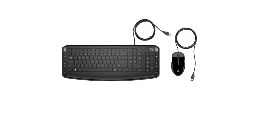 HP Pavilion 9DF28AA#AC0 Tastatur Maus inklusive Universal USB Schwarz - AZERTY