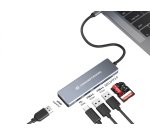 Conceptronic DONN23G replicatore di porte e docking station per laptop Cablato USB 3.2 Gen 1 (3.1 Gen 1) Type-C Grigio