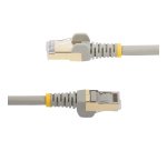 StarTech.com Cordon de raccordement CAT6a - 1,5 m - Sans crochet - Câble patch RJ45 - Gris
