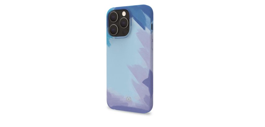 Celly WATERCOLOR iPhone 13 Pro Max custodia per cellulare 17 cm (6.7") Cover Blu