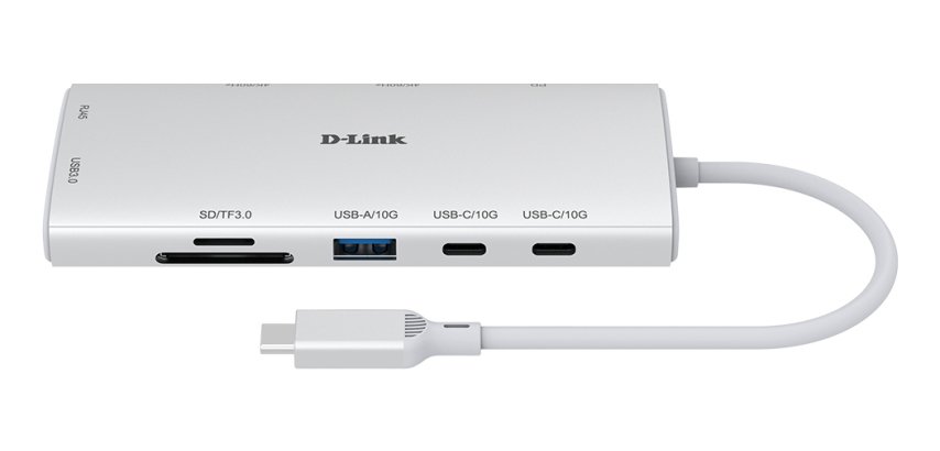 D-Link DUP-A01 hub & concentrateur USB 3.2 Gen 1 (3.1 Gen 1) Type-C 10000 Mbit/s Blanc