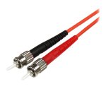 StarTech.com Câble Réseau - Jarretière Fibre Optique Duplex Multimode 50/125 OM2 LC - ST - LSZH - 1 m