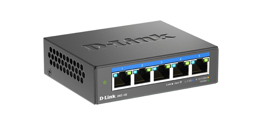 D-Link Switch non administrable 5 ports multi-Gigabit 2,5G