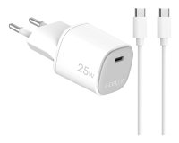 Celly UPTC1USBC25WCTC cargador de dispositivo móvil Smartphone, Tableta, Teléfono Blanco USB Interior